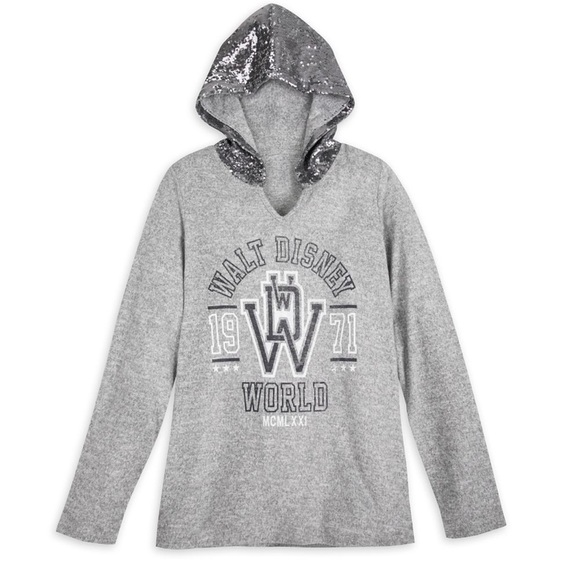 Walt Disney World Hoodie with Sequin Hood - Picture 1 of 10